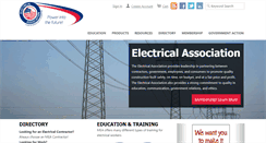 Desktop Screenshot of electricalassociation.com